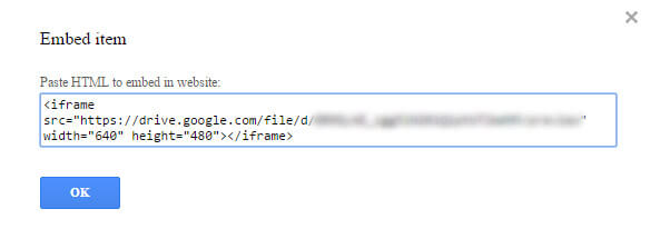 Google Drive Embed Code